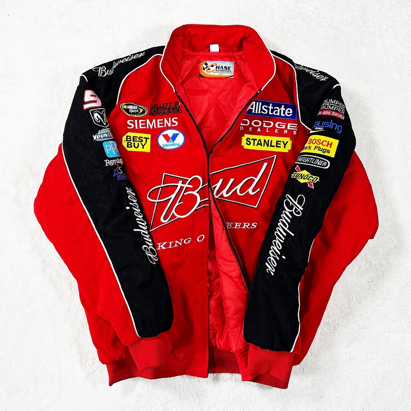 Budweiser Racing Vintage Jacke – Rote Edition